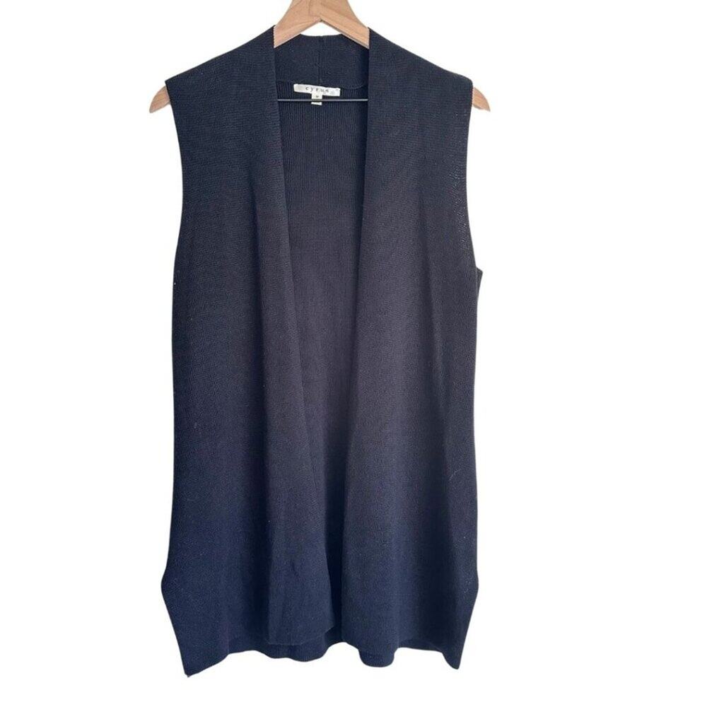 Cyrus Knit Open Vest Black M